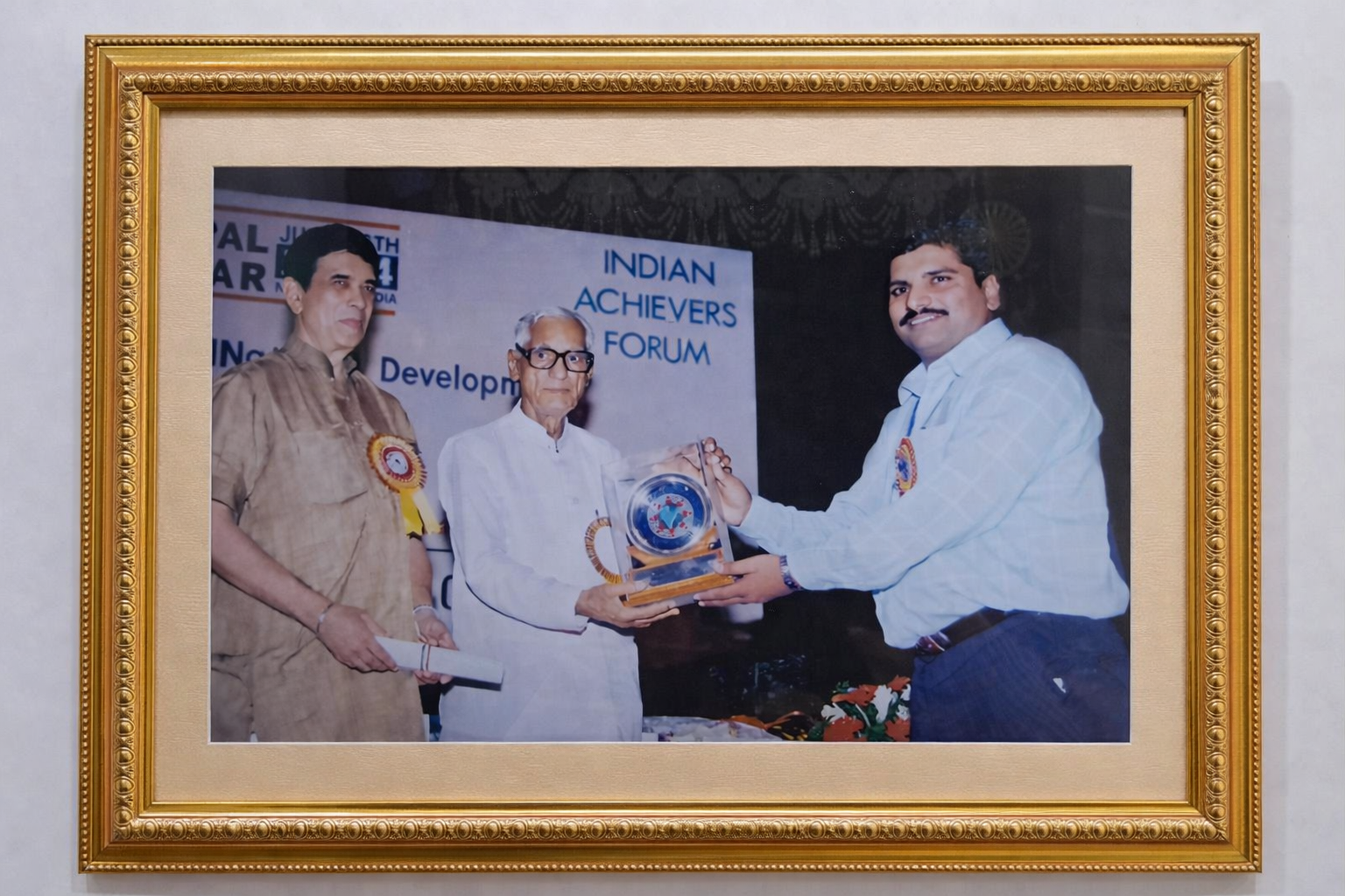 Company Director Receiving Award